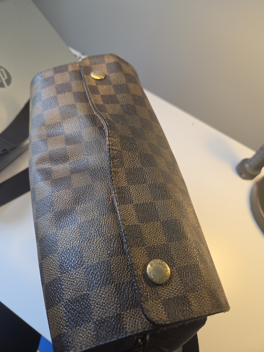 Louis Vuitton LV Crossbody bag Naviglio Brown Damier Authentic - Picture 3 of 16